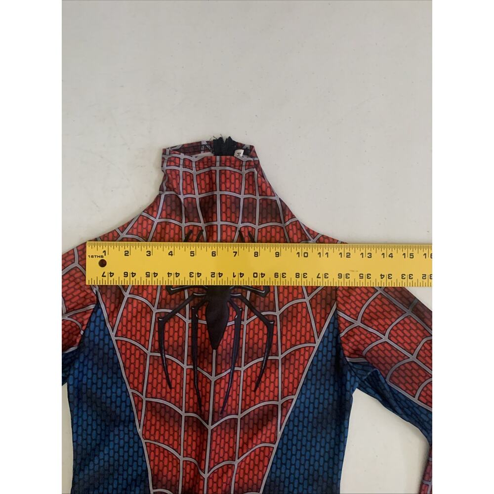 Spider-Man Size M Stretch Spandex Full Jumpsuit Adult/Kids Halloween Costume New - Picture 5 of 16
